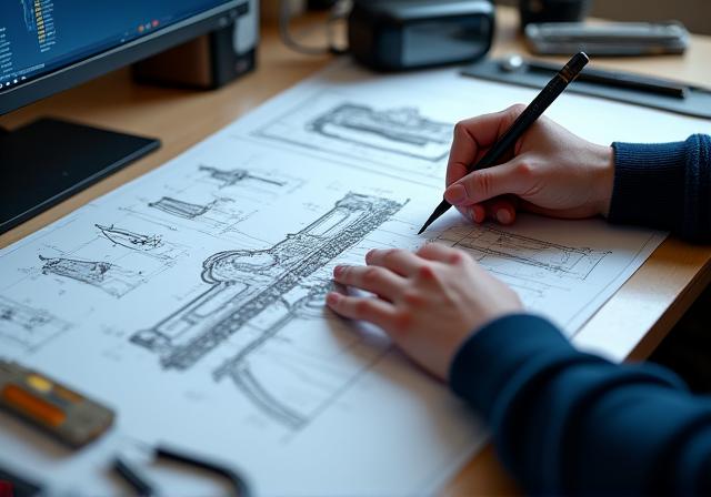 Processus de design d'arme cosplay personnalisée